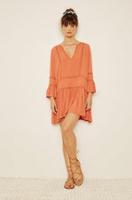 Load image into Gallery viewer, Lovely Pepa Collection | Monaco Drop-Waist Dress in Burnt Orange