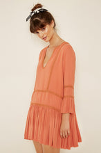 Load image into Gallery viewer, Lovely Pepa Collection | Monaco Drop-Waist Dress in Burnt Orange