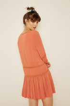 Load image into Gallery viewer, Lovely Pepa Collection | Monaco Drop-Waist Dress in Burnt Orange
