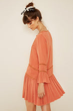Load image into Gallery viewer, Lovely Pepa Collection | Monaco Drop-Waist Dress in Burnt Orange