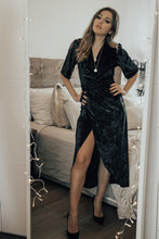 Load image into Gallery viewer, Vienna Velvet Dress - Black