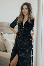 Load image into Gallery viewer, Vienna Velvet Dress - Black