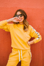 Load image into Gallery viewer, Track Star Sweatshirt - Vintage Yellow