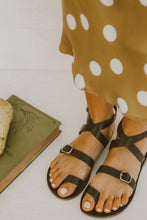 Load image into Gallery viewer, Lexy Leather Sandal - Black