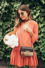 Load image into Gallery viewer, Lovely Pepa Collection | Monaco Drop-Waist Dress in Burnt Orange