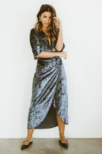 Load image into Gallery viewer, Vienna Velvet Dress - Blue