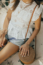 Load image into Gallery viewer, Brisbane Eyelet Top